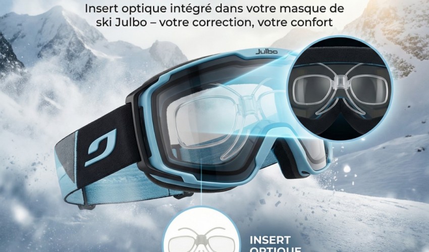 Équipement de ski Julbo avec applique correctrice interne