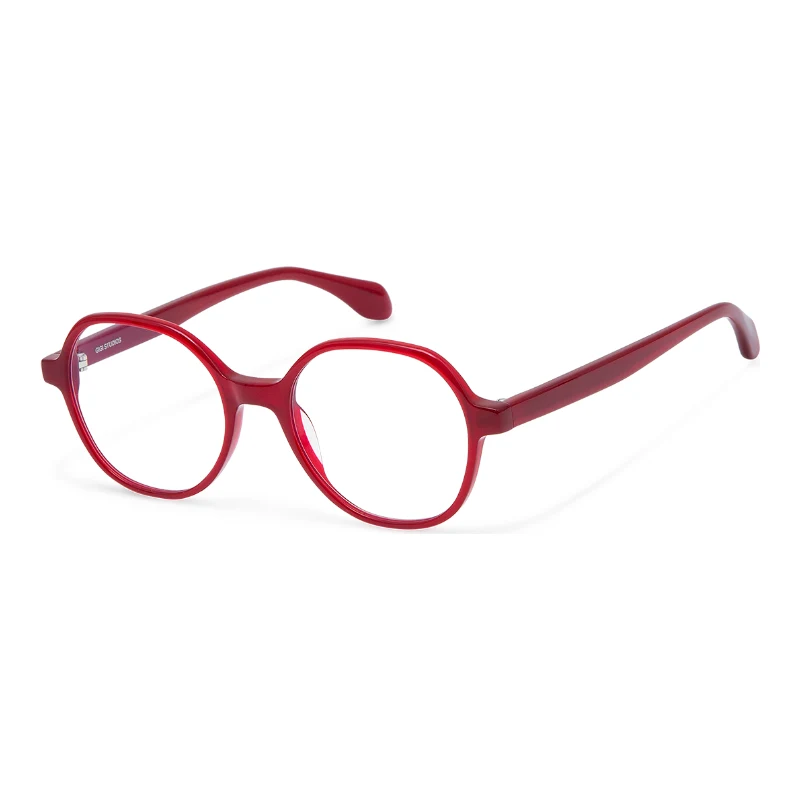 Gigi Barcelona Kavi bordeaux – lunettes de vue petit visage – vue de trois-quarts
