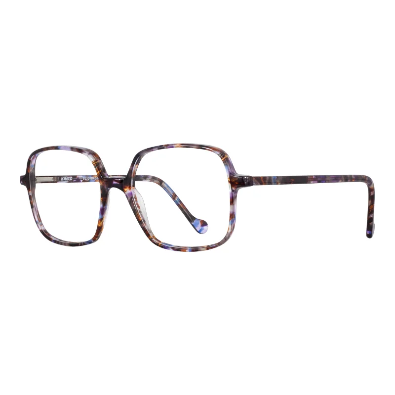 Kinto 4409 W71 – lunettes de vue carrées écaille violette – vue de trois-quarts
