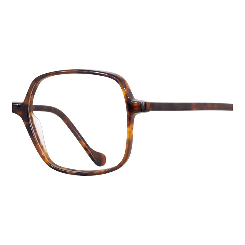 Kinto 4409 M63 – lunettes de vue carrées havane femme – vue de détail