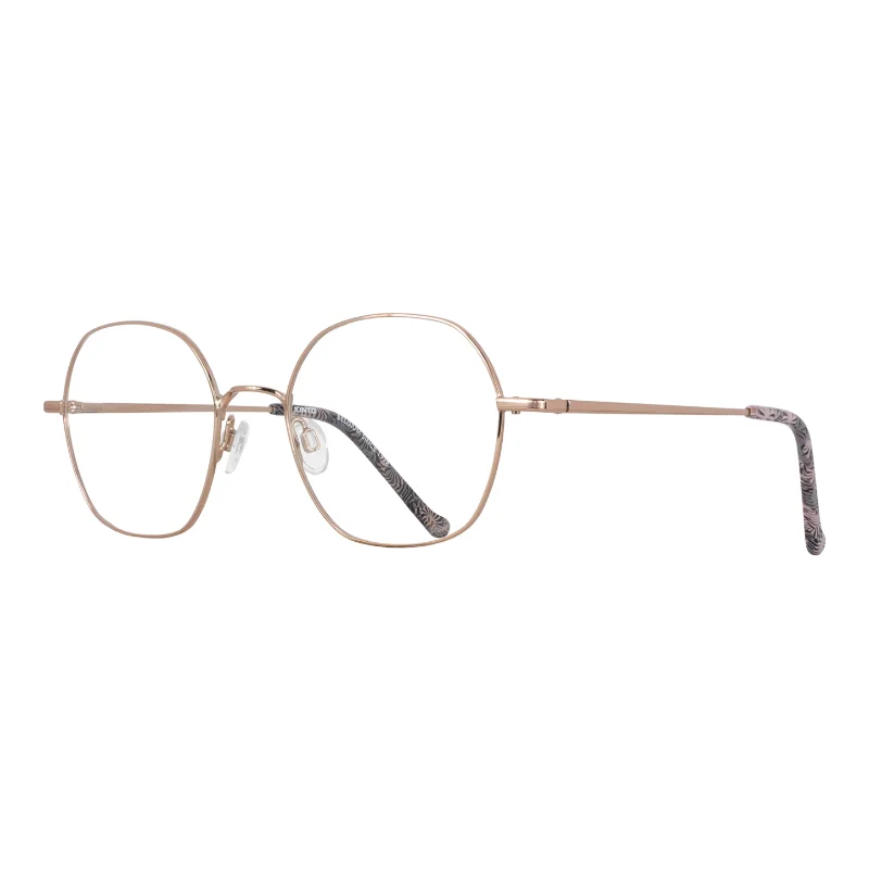 Kinto 4411 S28 – lunettes de vue métal or rose femme – vue de trois-quarts