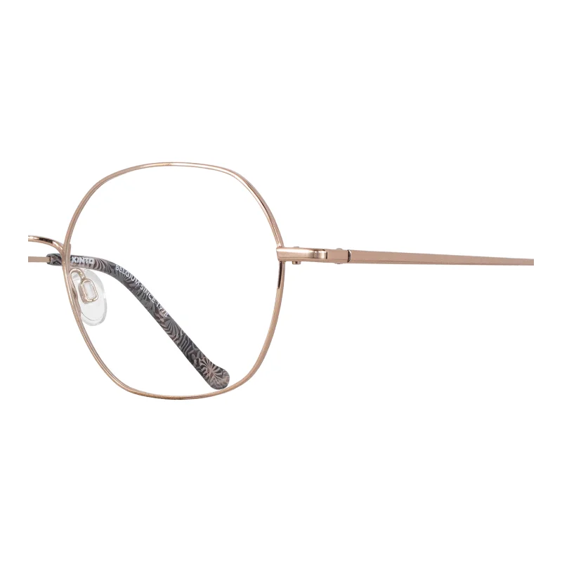 Kinto 4411 S28 – lunettes de vue métal or rose femme – vue de détail