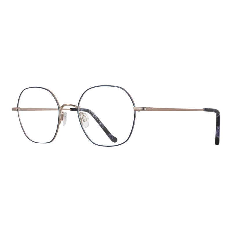 Kinto 4411 Z18 – lunettes de vue métal bleu marine – vue de trois-quarts