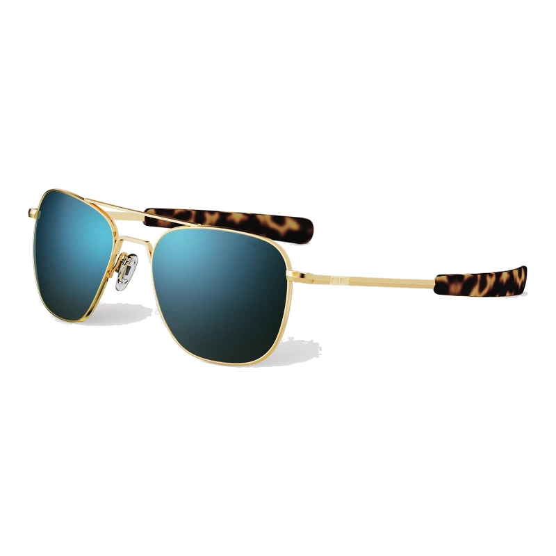 Randolph Aviator AF248 23k Gold Cobalt Polarised 58 mm