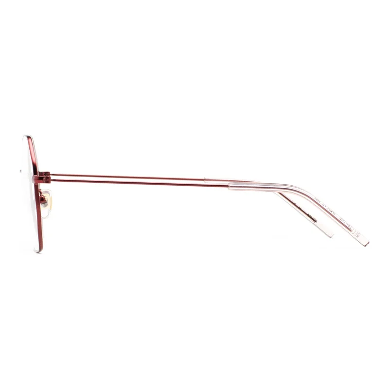 Kaleos Wellington rouge – lunettes de vue métal femme – vue de profil
