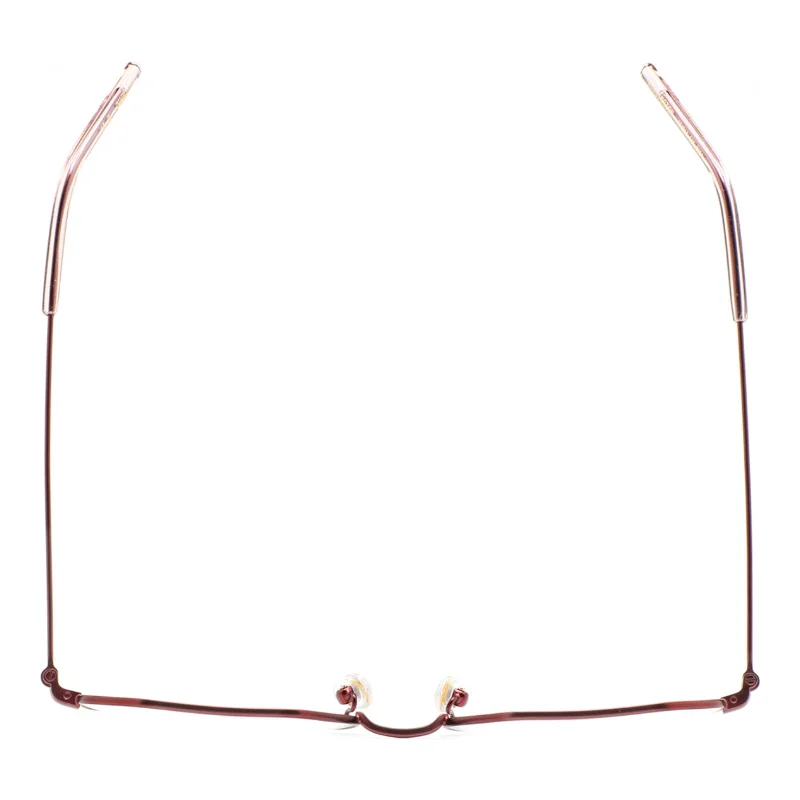 Kaleos Wellington rouge – lunettes de vue métal femme – vue de dessus