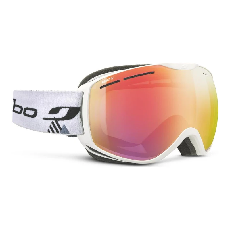 Julbo Fusion Blanc Reactiv 1-3 – masque ski photochromique – vue de trois-quarts
