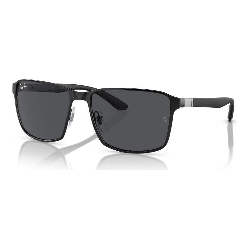 Ray-Ban RB3721 186/87 noir 59 – lunettes de soleil – vue de trois-quarts