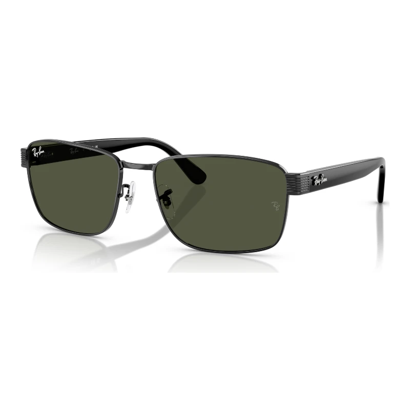 Ray-Ban RB3750 002/31 noir 62 – lunettes de soleil – vue de trois-quarts