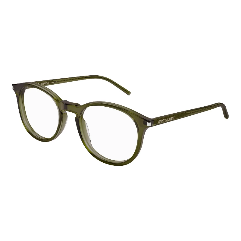 Saint Laurent SL 106 012 vert 50 – lunettes de vue – vue de trois-quarts