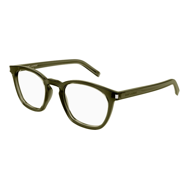 Saint Laurent SL 28 O 003 vert 50 – lunettes de vue – vue de trois-quarts