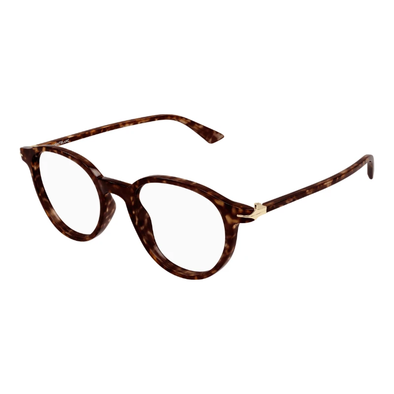 Montblanc MB0340O 002 50 havana – round eyeglasses