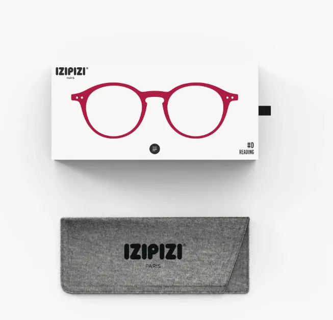 #D cherry Red izipizi reading