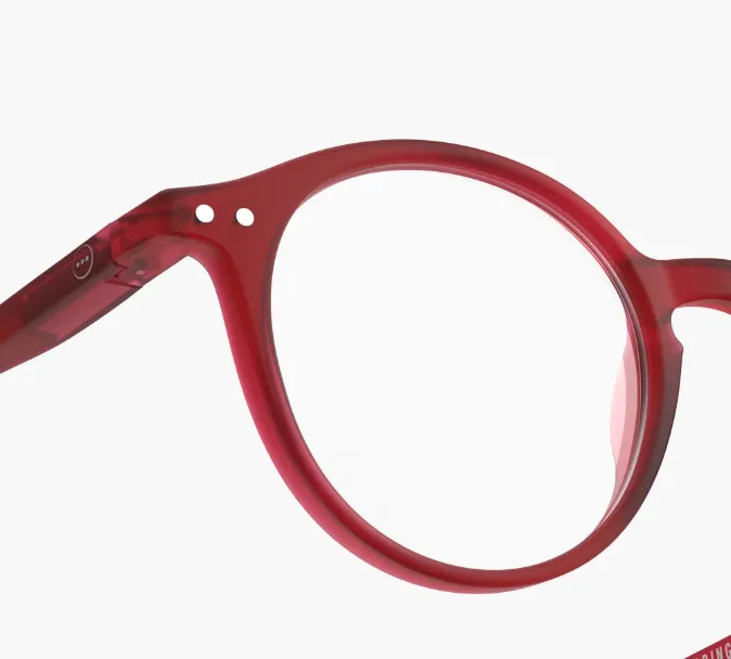 #D cherry Red izipizi reading