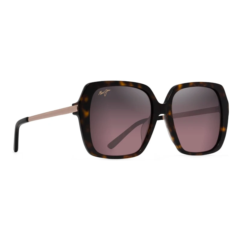 Maui Jim Poolside MJ0838S-003 – Solaire femme écaille rose – vue de trois-quarts