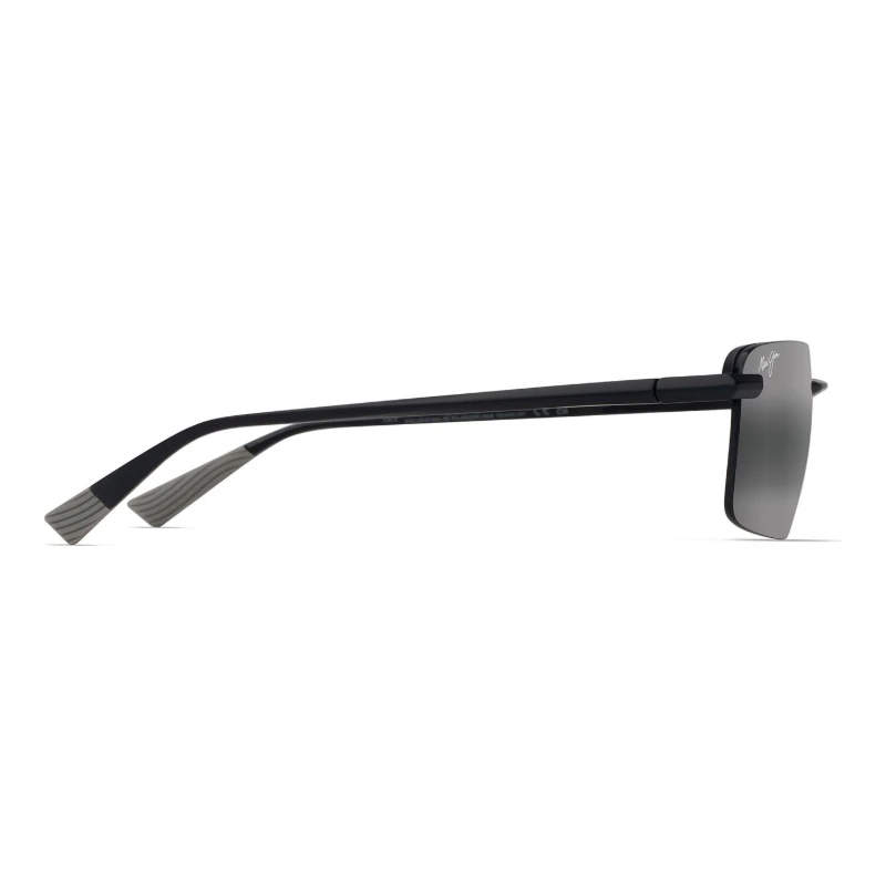 Maui Jim Laulima MJ0626S-004 – Solaire semi-percée noir mat – vue de profil