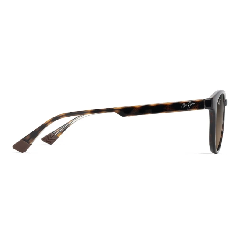 Maui Jim Hiehie MJ0636S-002 – Solaire ronde havane et jaune – vue de profil