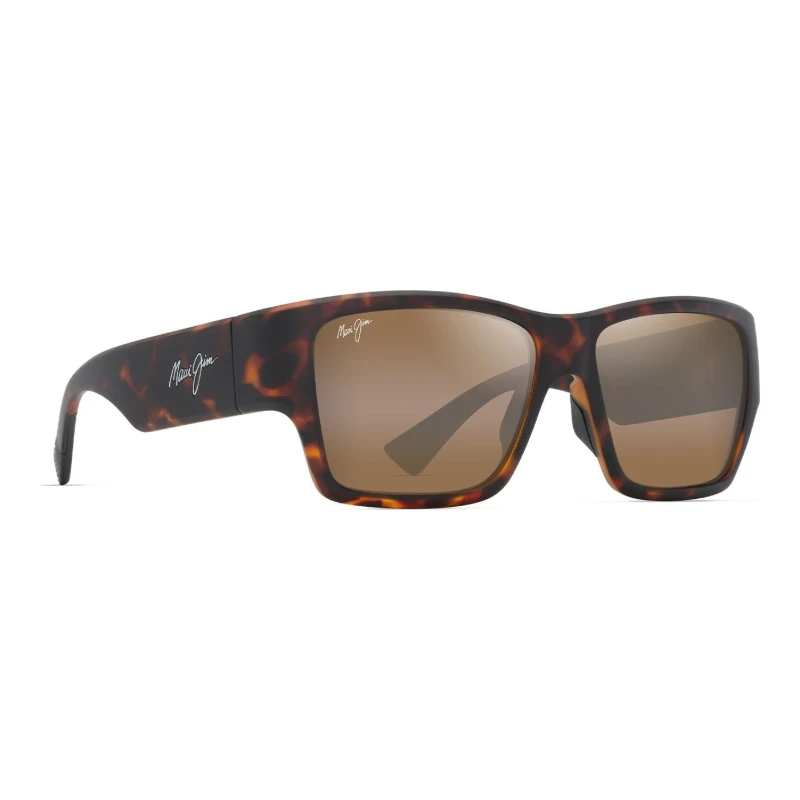 Maui Jim Kaolu MJ0614S-002 – Solaire enveloppante havane – vue de trois-quarts