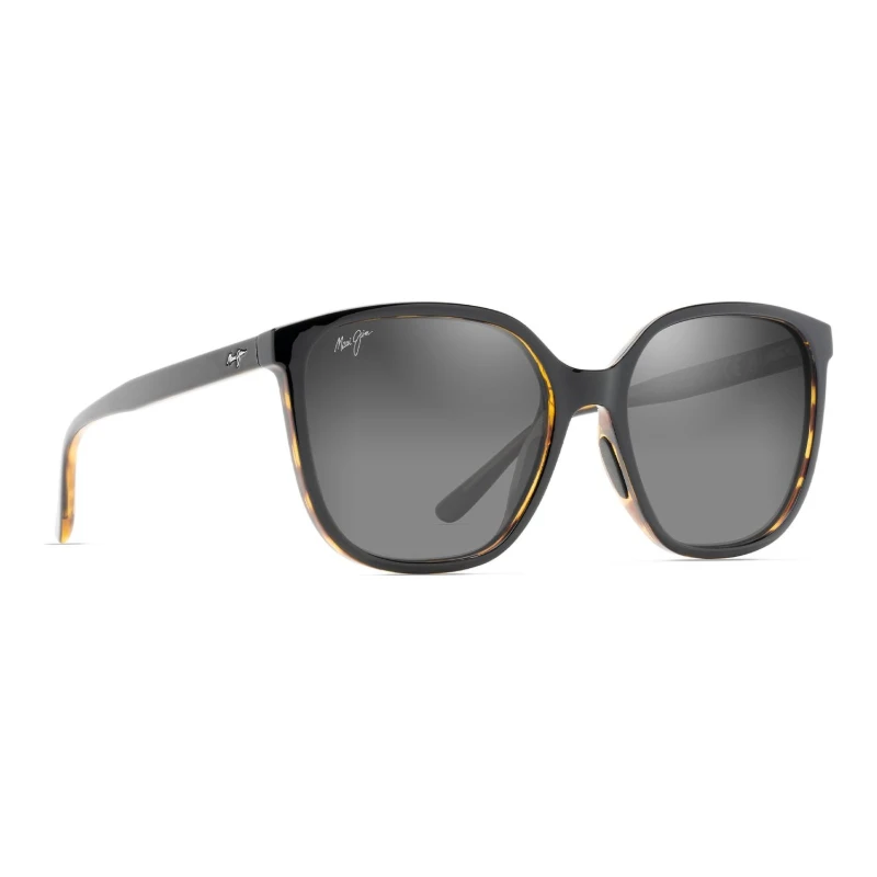 Maui Jim Good Fun MJ0871S-001 – Solaire femme noir écaille – vue de trois-quarts