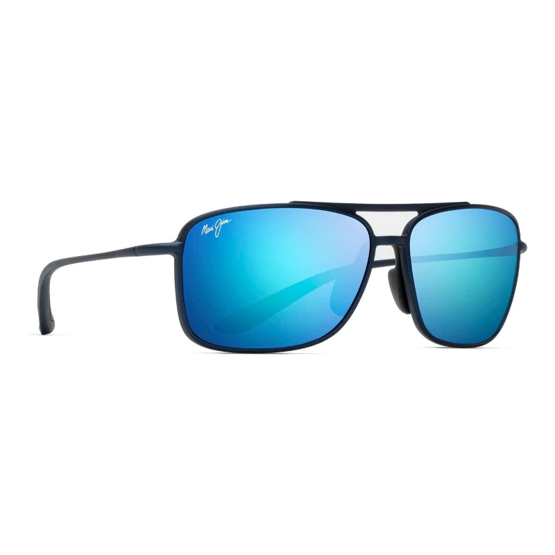Maui Jim Kaupo Gap MJ0437S-003 – Aviateur bleu Blue Hawaii – vue de trois-quarts