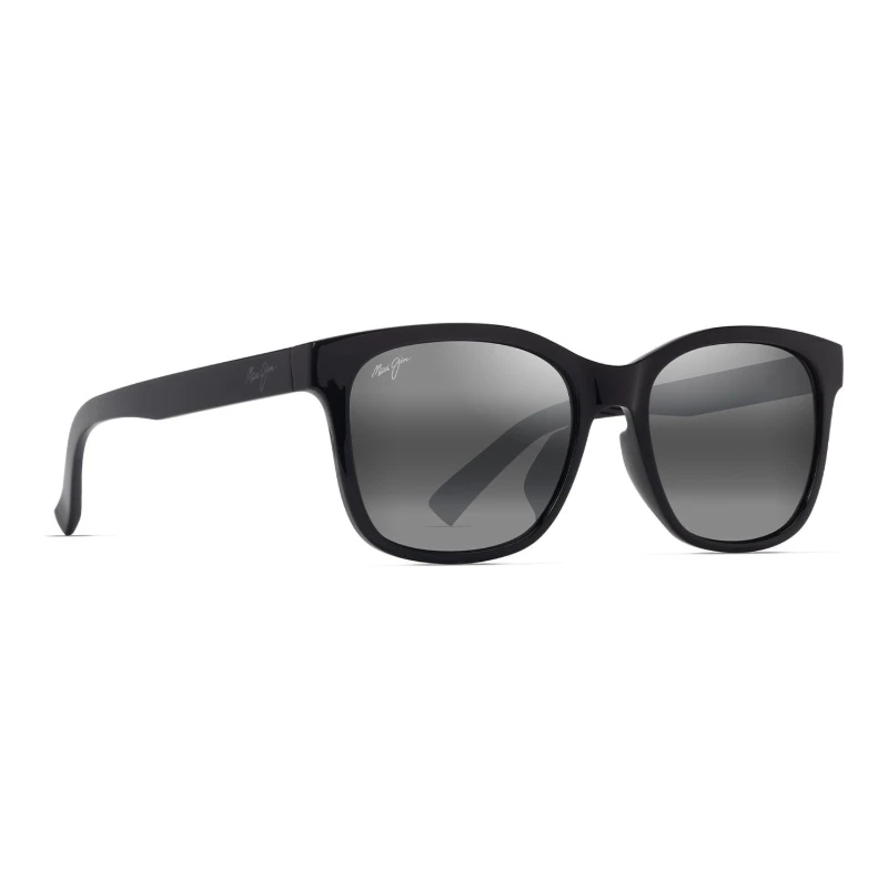 Maui Jim Owelo Asian Fit MJ0346SA-001 – Solaire homme noire – vue de trois-quarts