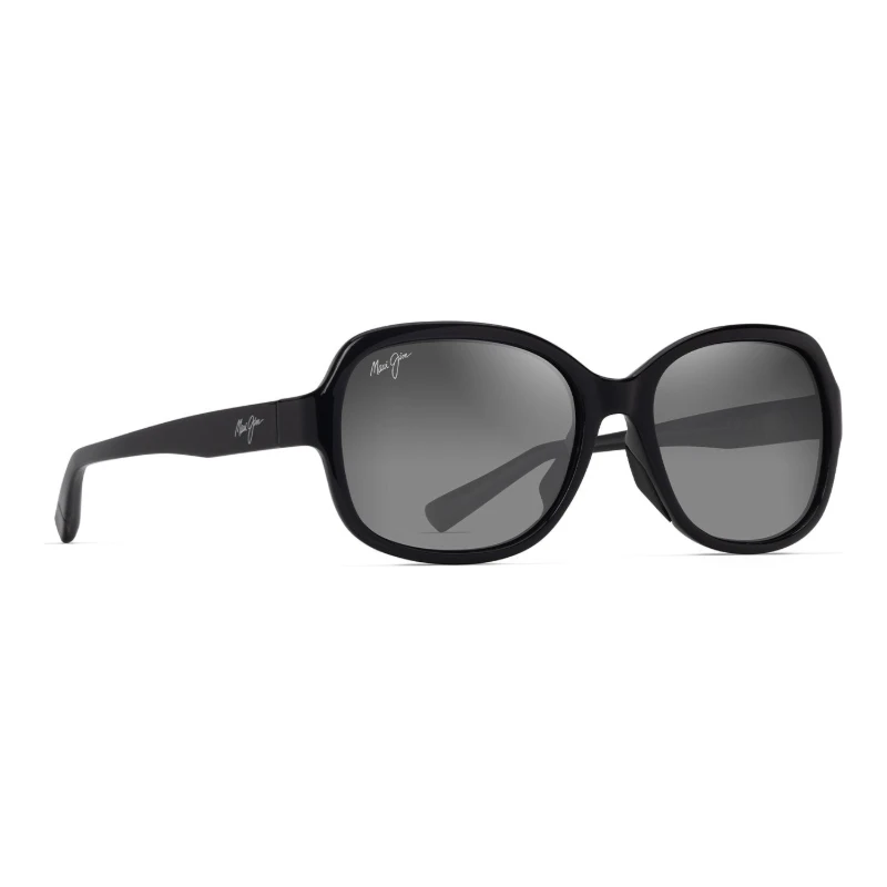 Maui Jim Hiluhilu MJ0355S-001 – Solaire femme papillon noire – vue de trois-quarts