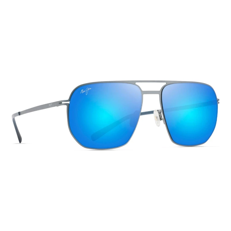 Maui Jim Shark's Cove MJ0605S-002 – Aviateur Blue Hawaii – vue de trois-quarts