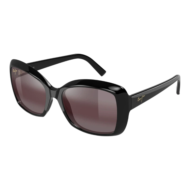 Maui Jim Orchid MJ0735S-018 – Solaire femme noire Maui Rose – vue de trois-quarts