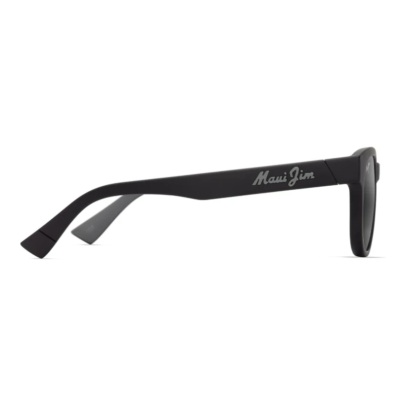 Maui Jim Maoli MJ0668S-001 – Solaire rétro noir mat – vue de profil