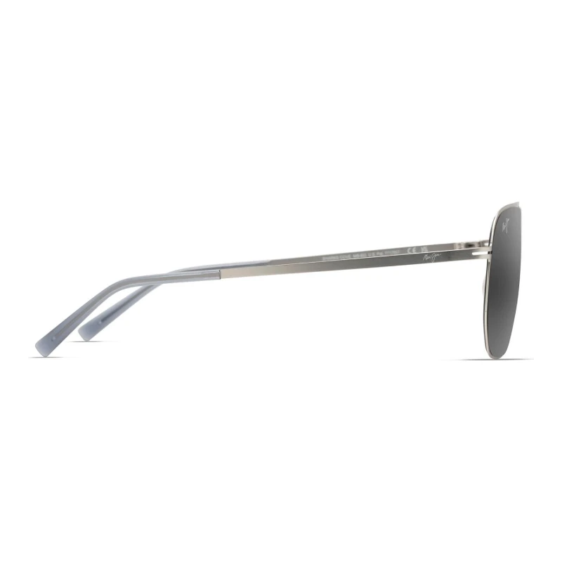 Maui Jim Shark's Cove MJ0605S-001 – Aviateur argent gris – vue de profil