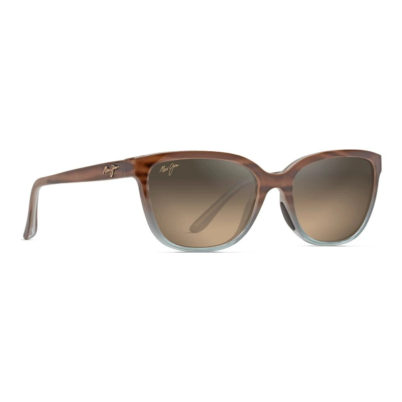 Maui Jim Honi MJ0758S-002 – Œil de chat sable et bleu – vue de trois-quarts