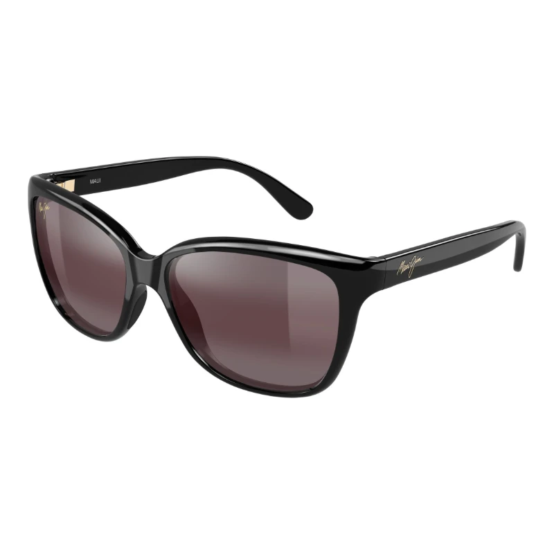 Maui Jim Starfish MJ0744S-023 – Solaire femme noire rose – vue de trois-quarts