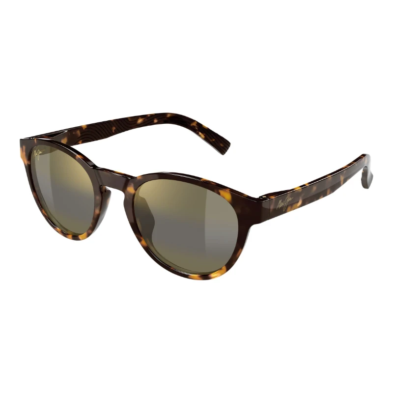 Maui Jim Lawena MJ0364S-002 – Solaire ronde havane bronze – vue de trois-quarts
