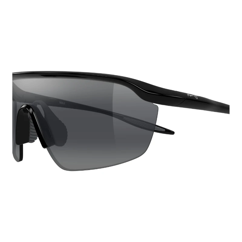 Maui Jim Miona MJ0374S-002 – Solaire masque noire – vue de profil