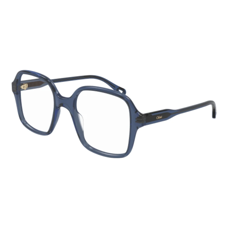 Chloé CH0126O 003 bleu – lunettes de vue femme | Michils – vue de trois-quarts