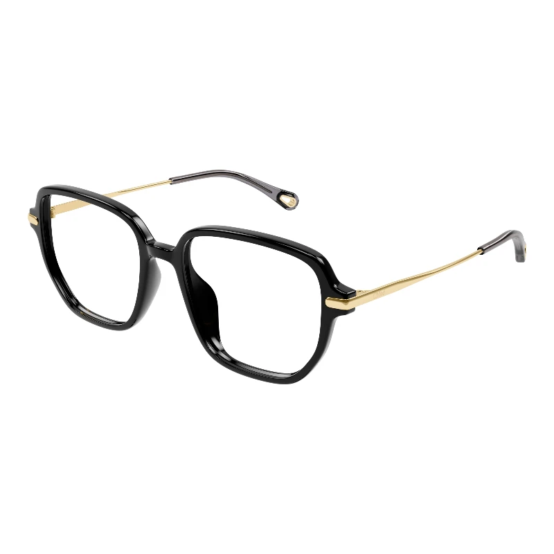 Chloé CH0218OA 001 noir – lunettes Asian Fit | Michils – vue de trois-quarts