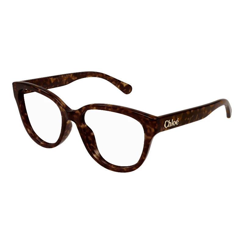 Chloé CH0243O 002 écaille – lunettes papillon | Michils – vue de trois-quarts
