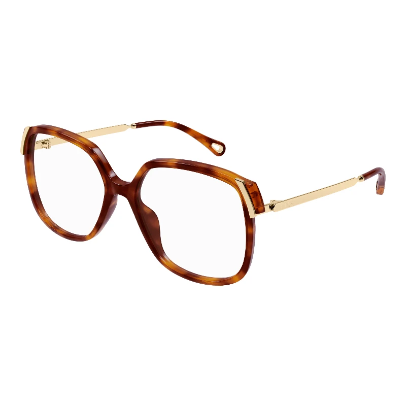 Chloé CH0287O 002 écaille – lunettes oversize | Michils – vue de trois-quarts