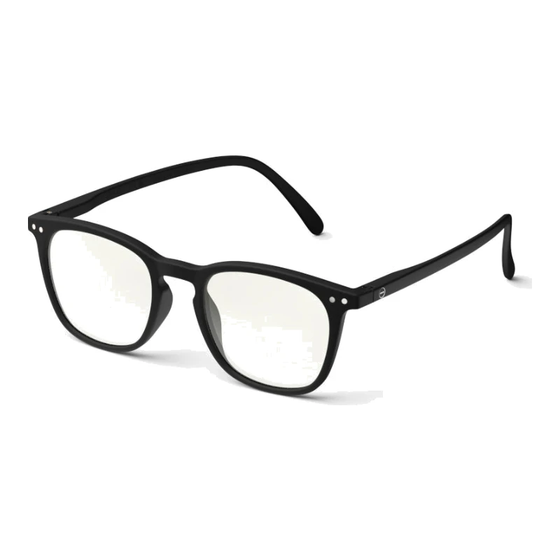 IZIPIZI #E Screen Black – Lunettes anti-lumière bleue – vue de trois-quarts