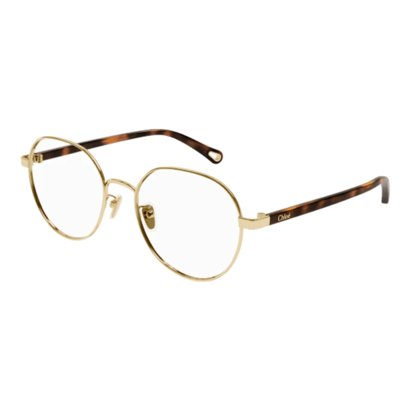 Chloé CH0246OA 004 or – lunettes rondes Asian Fit | Michils – vue de trois-quarts