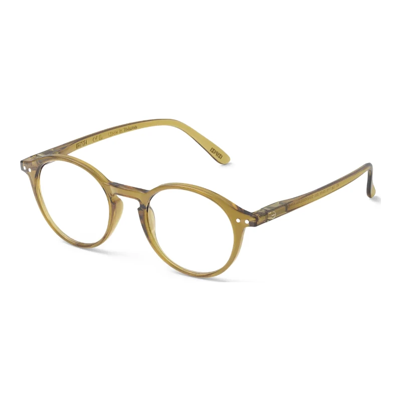 IZIPIZI #D Screen Golden Green – Lunettes anti-lumière bleue – vue de trois-quarts