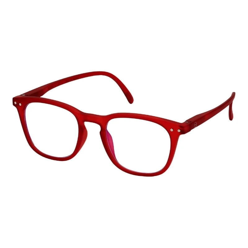 IZIPIZI Junior Screen #E Red Crystal – Lunettes écran – vue de trois-quarts