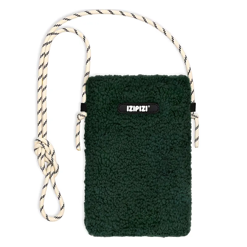 Pochette à Lunettes en Bouclette Sage Green Izipizi