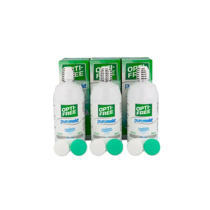 Opti-Free PureMoist 3x300ml + Etuis (6 mois)