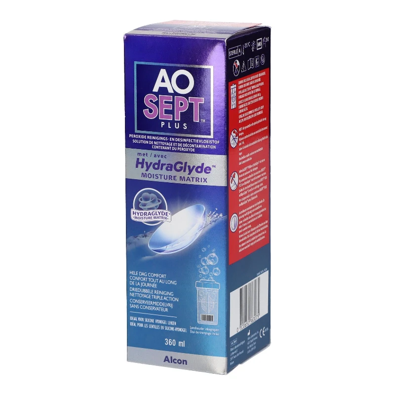 AOSEPT Plus HydraGlyde 360 ml + étui Alcon