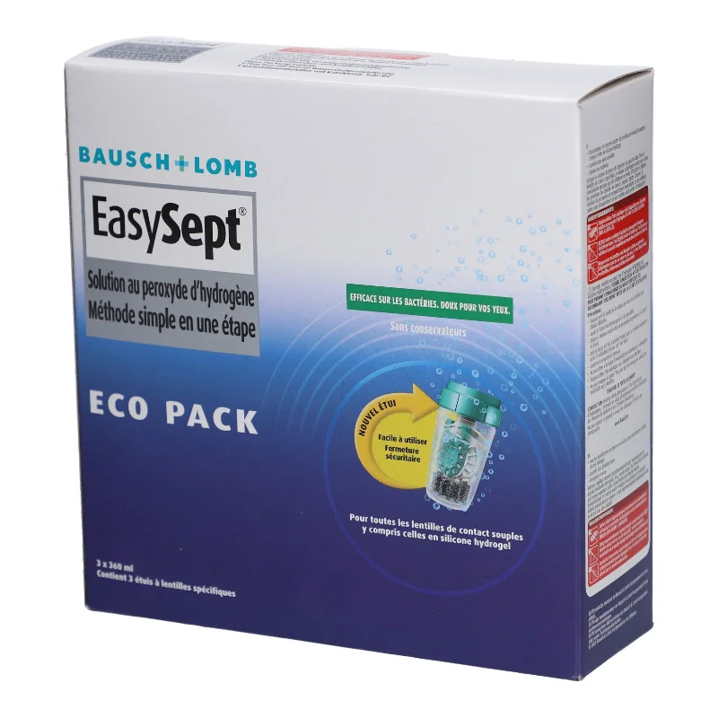 EasySept Eco Pack 3x360 ml (3 mois) Bausch + Lomb